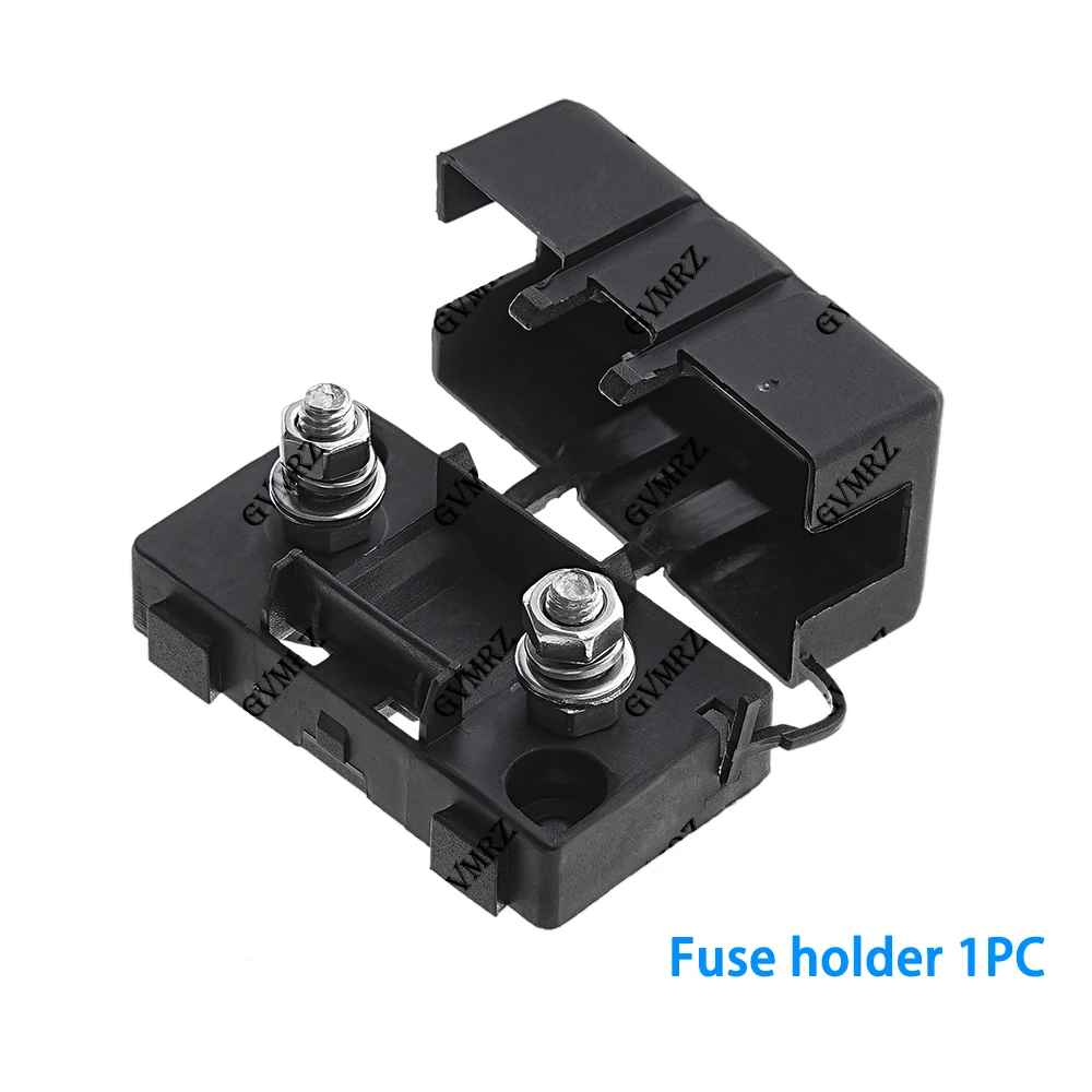 1Set ANS 20A- 200A trumpet Fork Plug Fuse 80A Bolt fixed insurance film + ANS-8 Safety plate base 50A 60A 120A 150A 175A