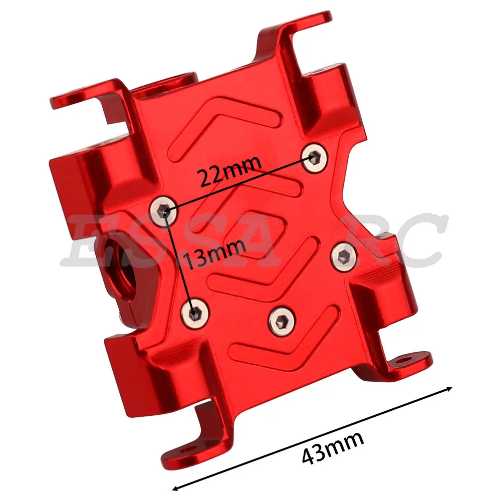 Obudowa średniej skrzyni biegów ze stopu aluminium do Losi 1/18 Mini LMT 4x4 Monster Truck RC Car New Upgrade Parts Akcesoria