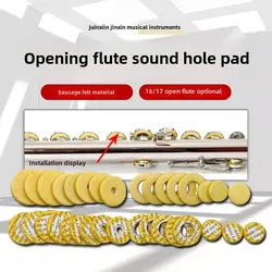 17-hole C-key open-hole flute sound hole sealing gasket flute casing felt key pad musical instrument accessories