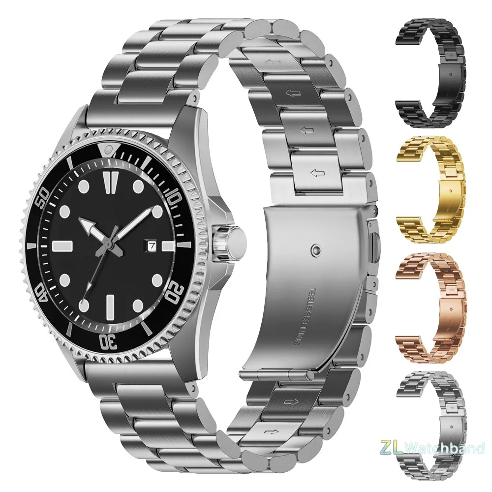 14/16/18/20/22/24mm Edelstahl Uhrenarmband Universelles Armband für Huawei Watch GT6/5/4 Schnellwechsel-Uhrenband