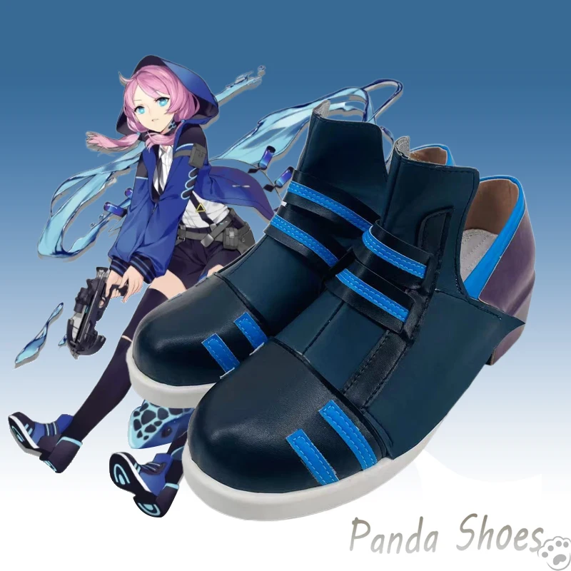 

Game Arknights Blue Poison Cosplay Shoes Anime Cos Comic Cosplay Costume Prop Shoes for Con Halloween Party