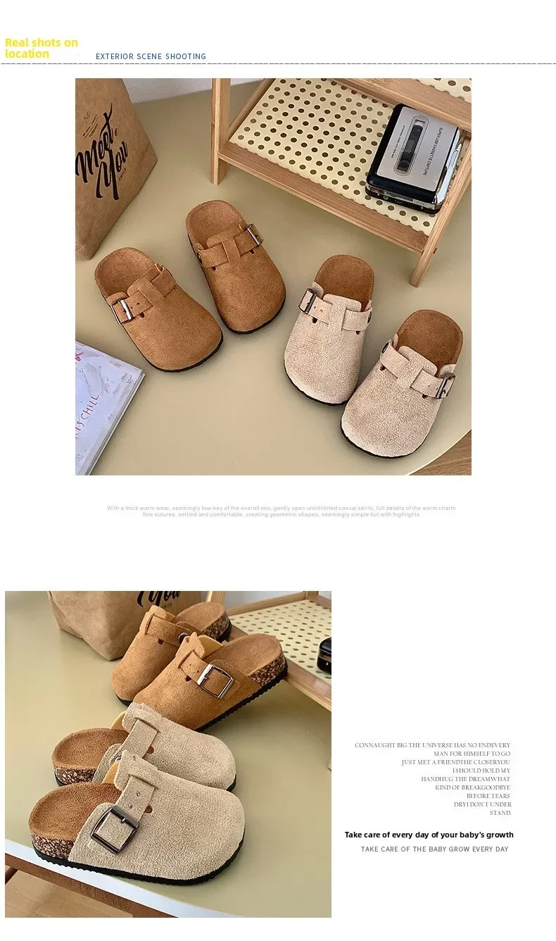 Kinder-Freizeitpantoffeln Frühling Sommer 2026 Modische Bequeme Slip-On Hausschuhe für Jungen und Mädchen Coole Kinder-Flachschuhe – Detail 4