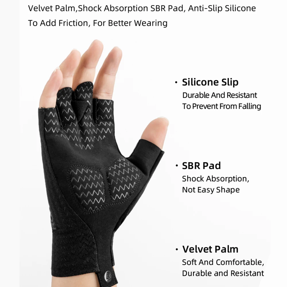 Ice Silk Half finger Cycling Gloves Sunscreen Sports Driving Fishing Highelastic Comfortable Wipe Sweat Absorbent Gloves