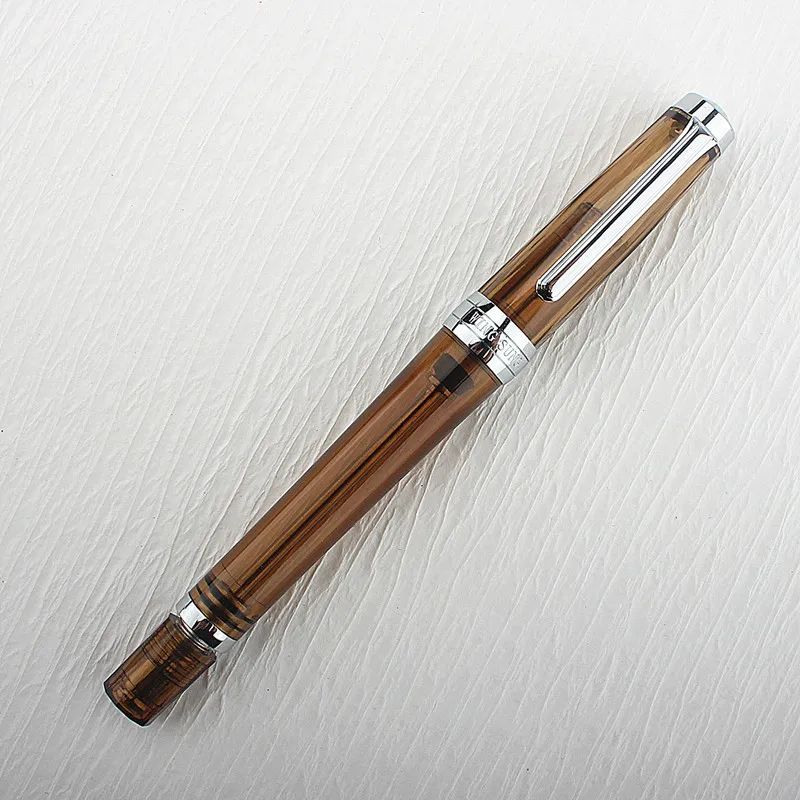 Luxus qualität Yong Sheng Füll federhalter Vakuum füllung Spin transparent ef/f Feder Unterdruck Tinte Farb stift – Detail 6
