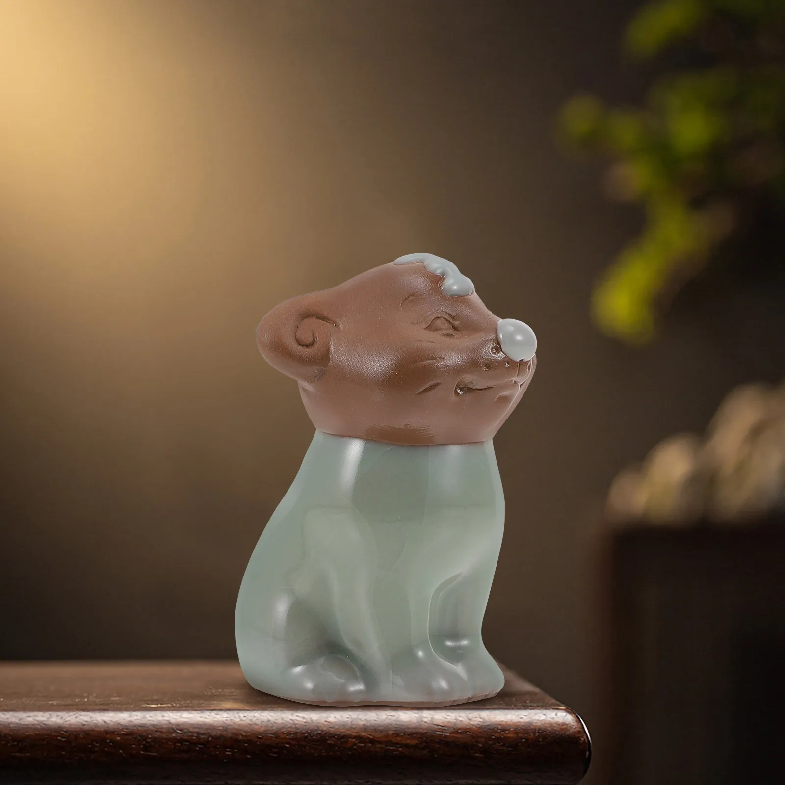 

1Pcs Kiln Ceramic Tea Pet Ornament Lovely Animal Shape Home Table Decoration Nursery Classroom Decor Tea Pet