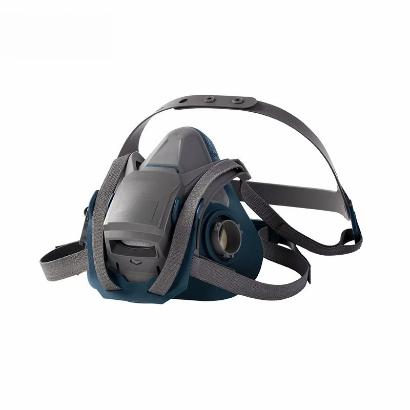 

6502QL quick buckle silicone half-face protective mask, anti-virus mask, used with filter cotton and filter box