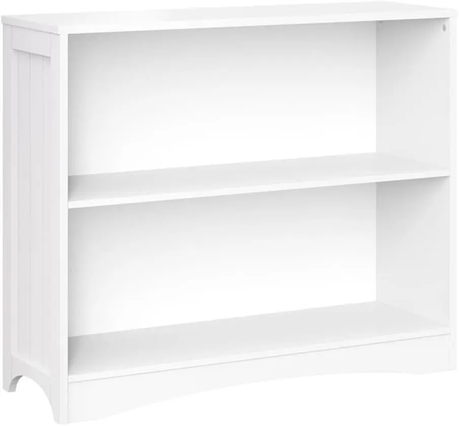

Белый горизонтальный книжный шкаф с 3 полками для детской комнаты, прочный и компактный блок для хранения вещей