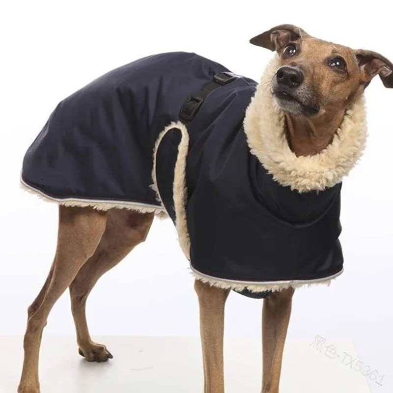 Suitable for Pet clothes Dog clothes Large and medium-sized dog solid color turtleneck velvet thermal vest