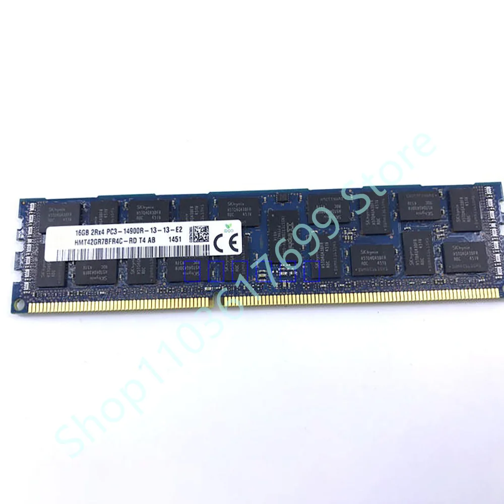 1 PCS For SKhynix Server Memory 16GB PC3-14900R DDR3 1866 REG HMT42GR7BFR4C-RD