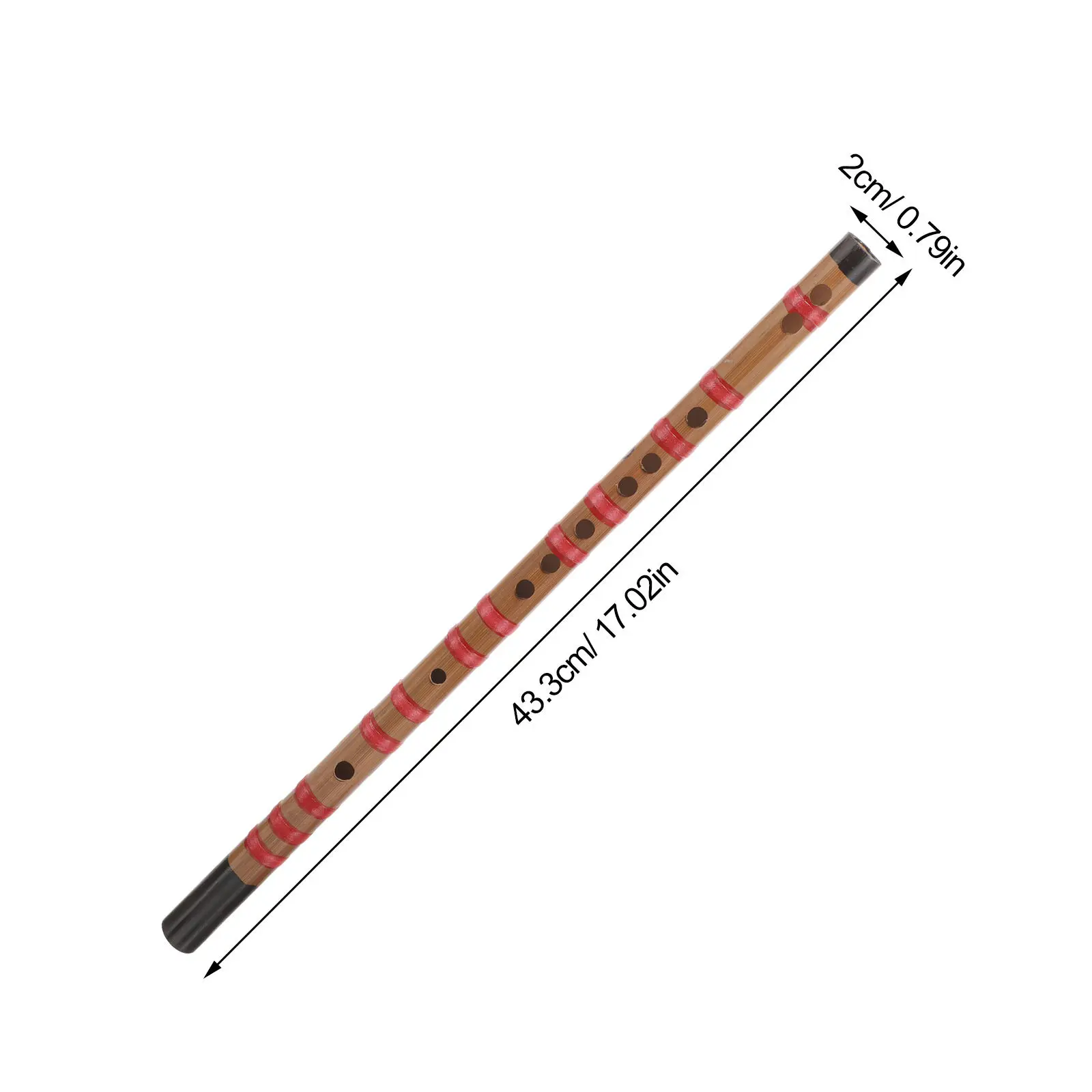 Long Traditional Bamboo Flute for Beginners Chinese Flute Exquisite Craftsmanship Comfortable Grip Melodious Sound Portable