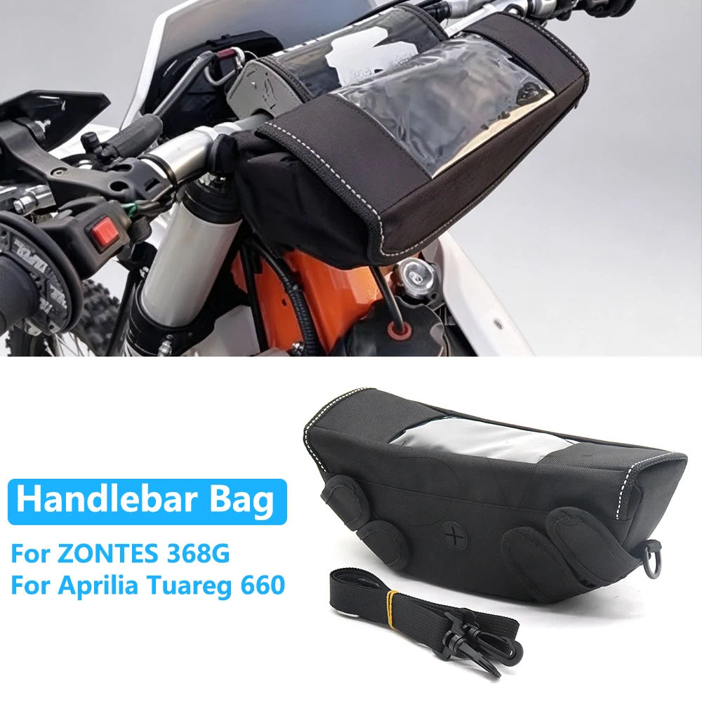 Motorcycle Travel Storage Handlebar Bag Tools Bag For ZONTES 368G Tuareg 660 Tiger 800 Tiger 1200 Tiger Sport Himalayan 450