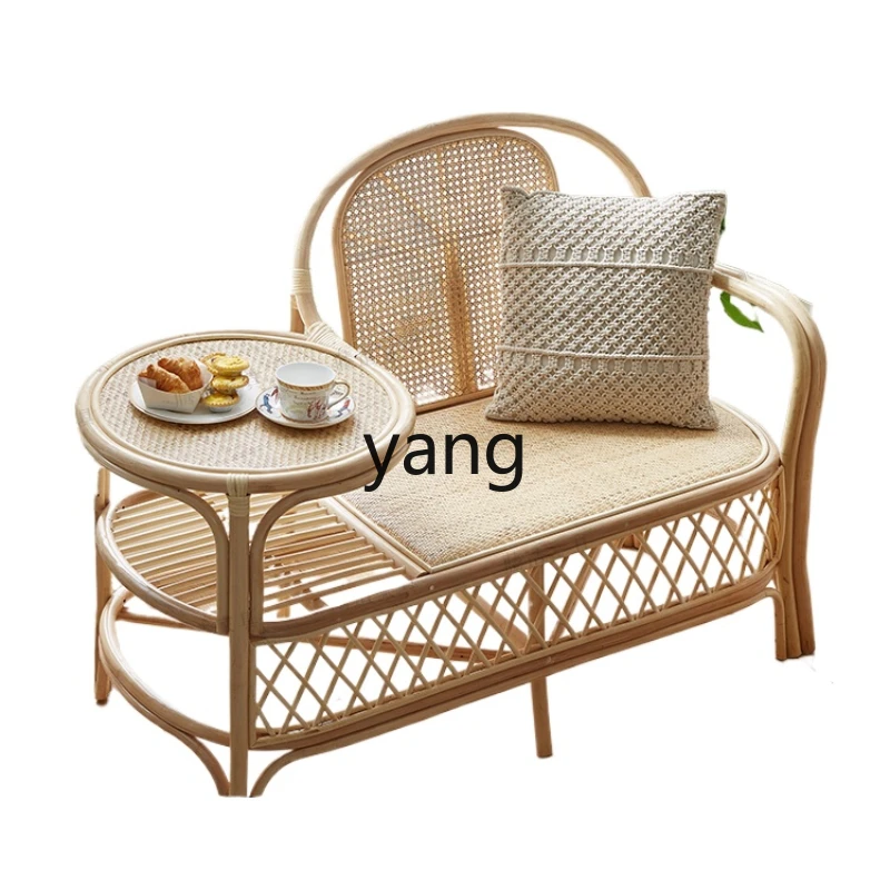 CX Balcony Leisure Area Photography Tea Table Living Room Coffee Table B & B Rattan Vintage