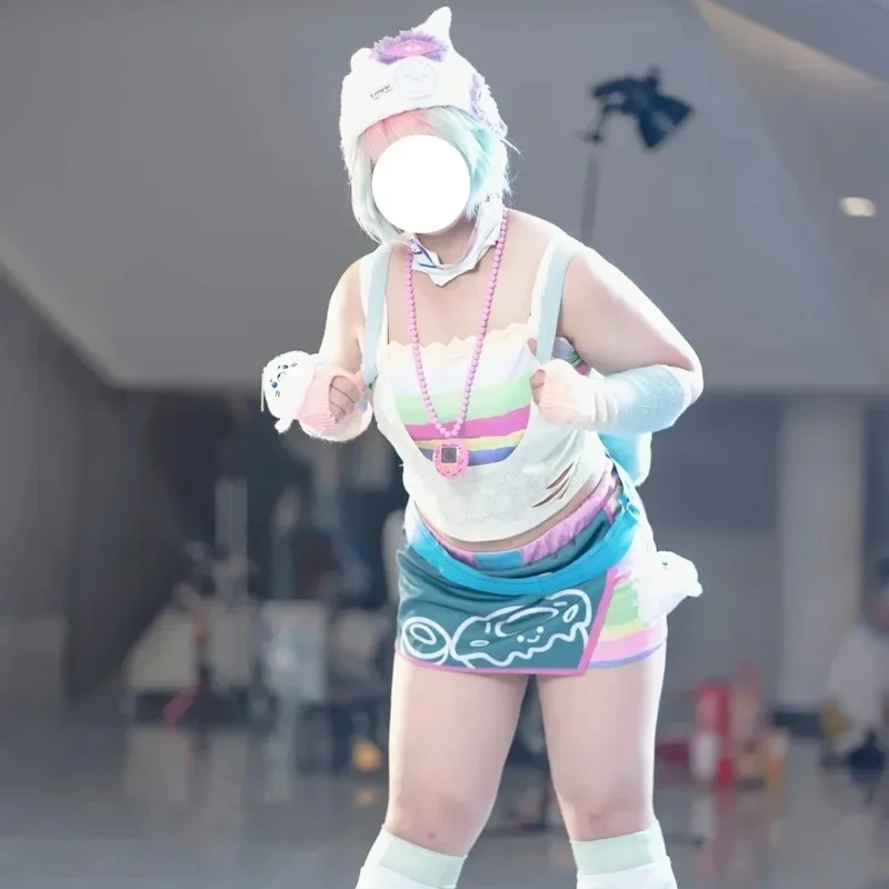 U5GG Path To Nowhere Poffy Cosplay Cute Outfit Full Leg Warmers Accessories Adult Women Halloween Comic Con Daily Role Play Cost