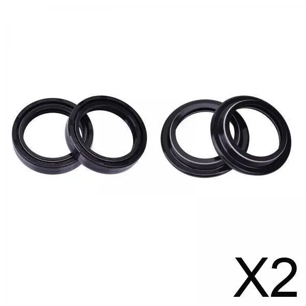 

Front Fork Damper Oil Seal Dust Seals Replacement Wear Resistant Rubber Motorcycle Shock Absorber Kit for Kawasaki ZZR600