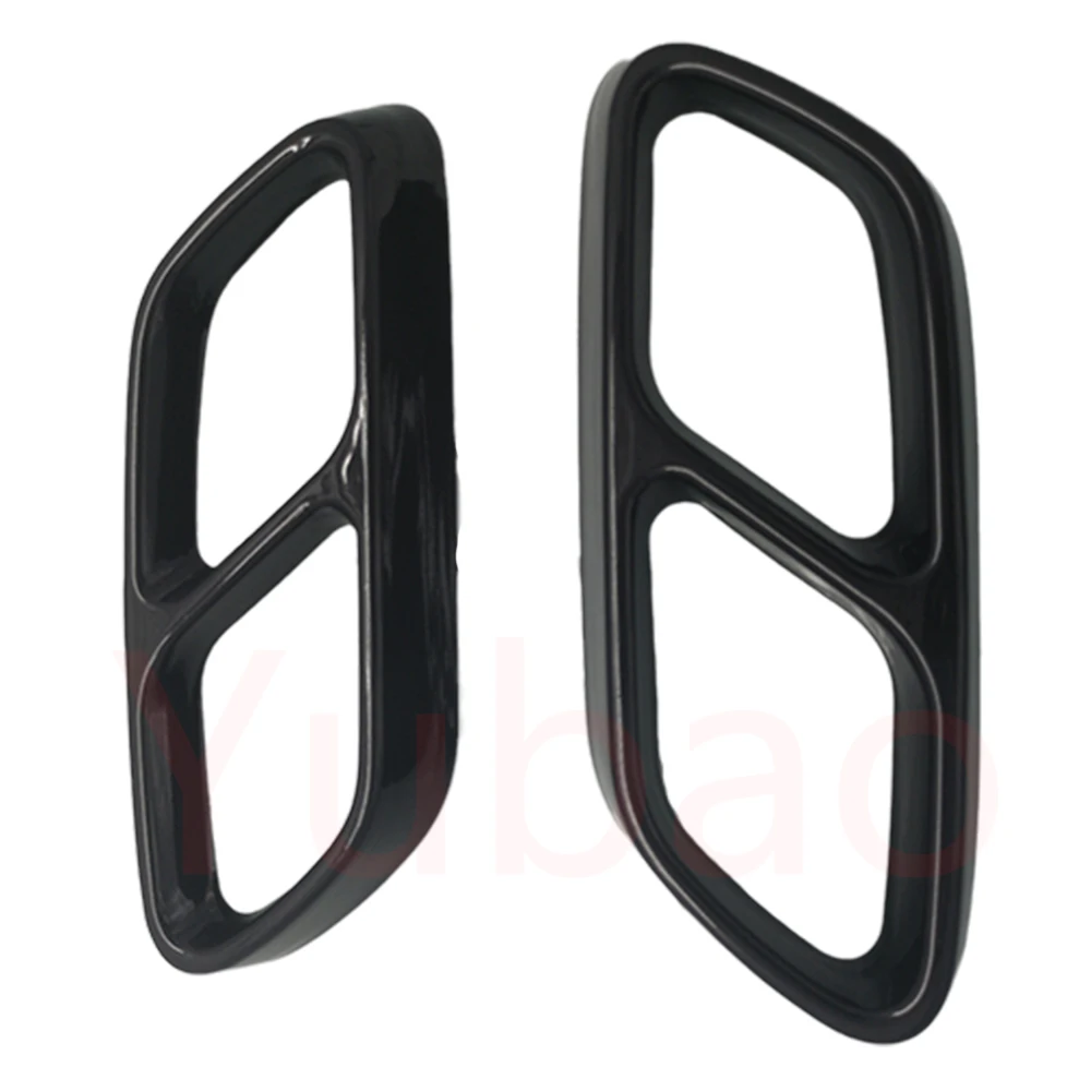 

Stainless Steel For Mercedes Benz C Class W206 22 Car stylingTail Throat Muffler Exhaust Pipe Tail Cover Trim Car Accessories