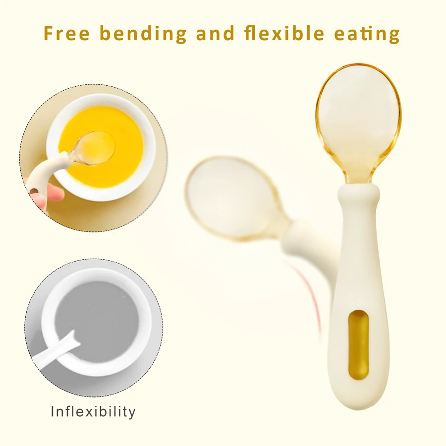 2PC Silicone Baby Utensils With Box Baby Complementary Feeding Tableware Silicone Spoon Fork Children Care Tools Cutlery