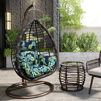 Waterproof Seat Cushion for Hanging Chair Garden Swing Chair Cushion Terrace Hanging Chair Seat Pads Removable and Washable
