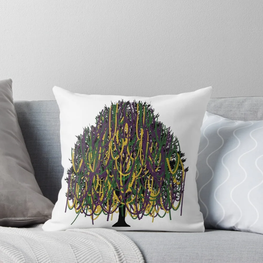 

Mardi Gras Tree Throw Pillow Covers For Sofas Marble Cushion Cover Embroidered Cushion Cover pillow