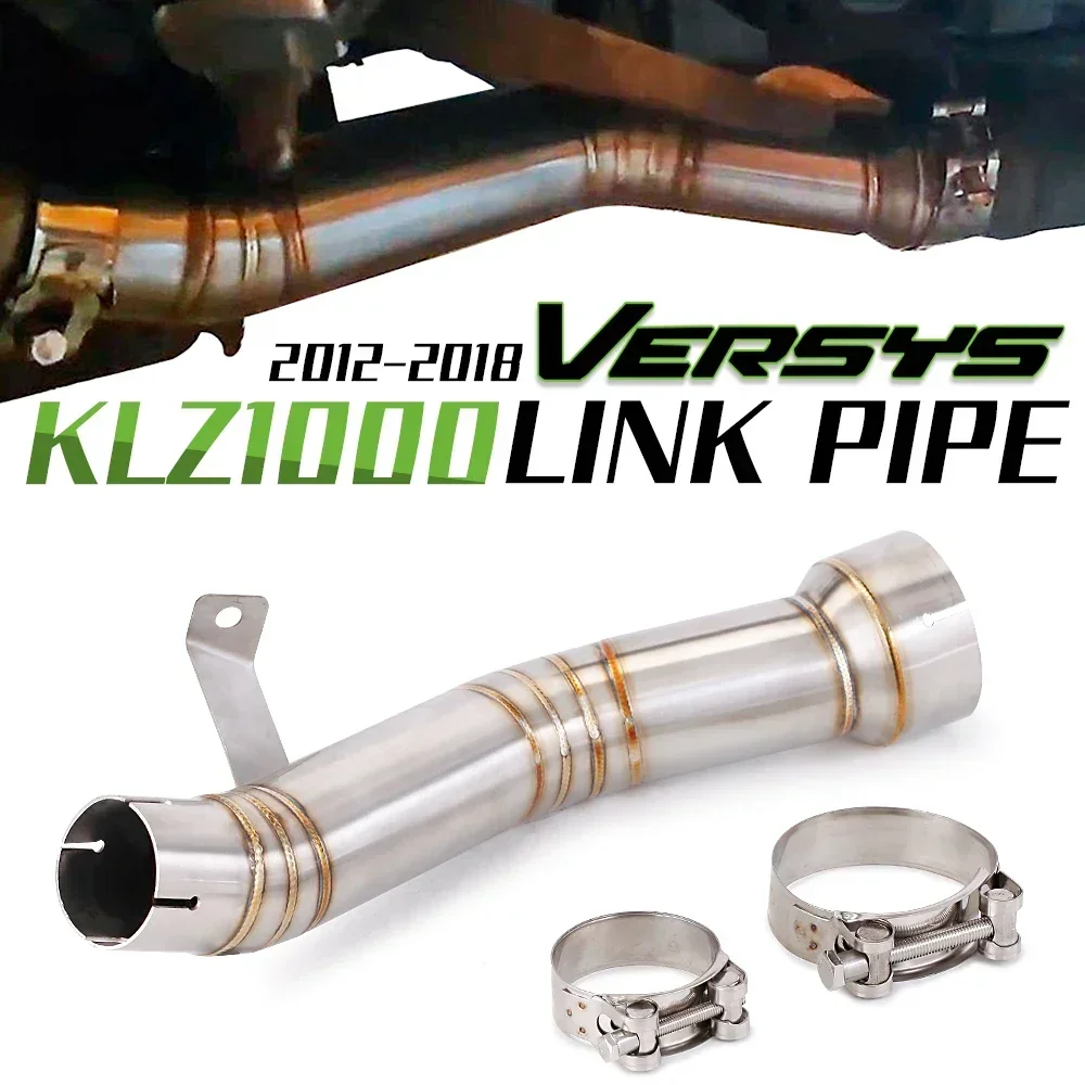 

Для Kawasaki versys1000 System Escape Slip On Front Tube Link Pipe Connect Оригинальная полная выхлопная система мотоцикла..