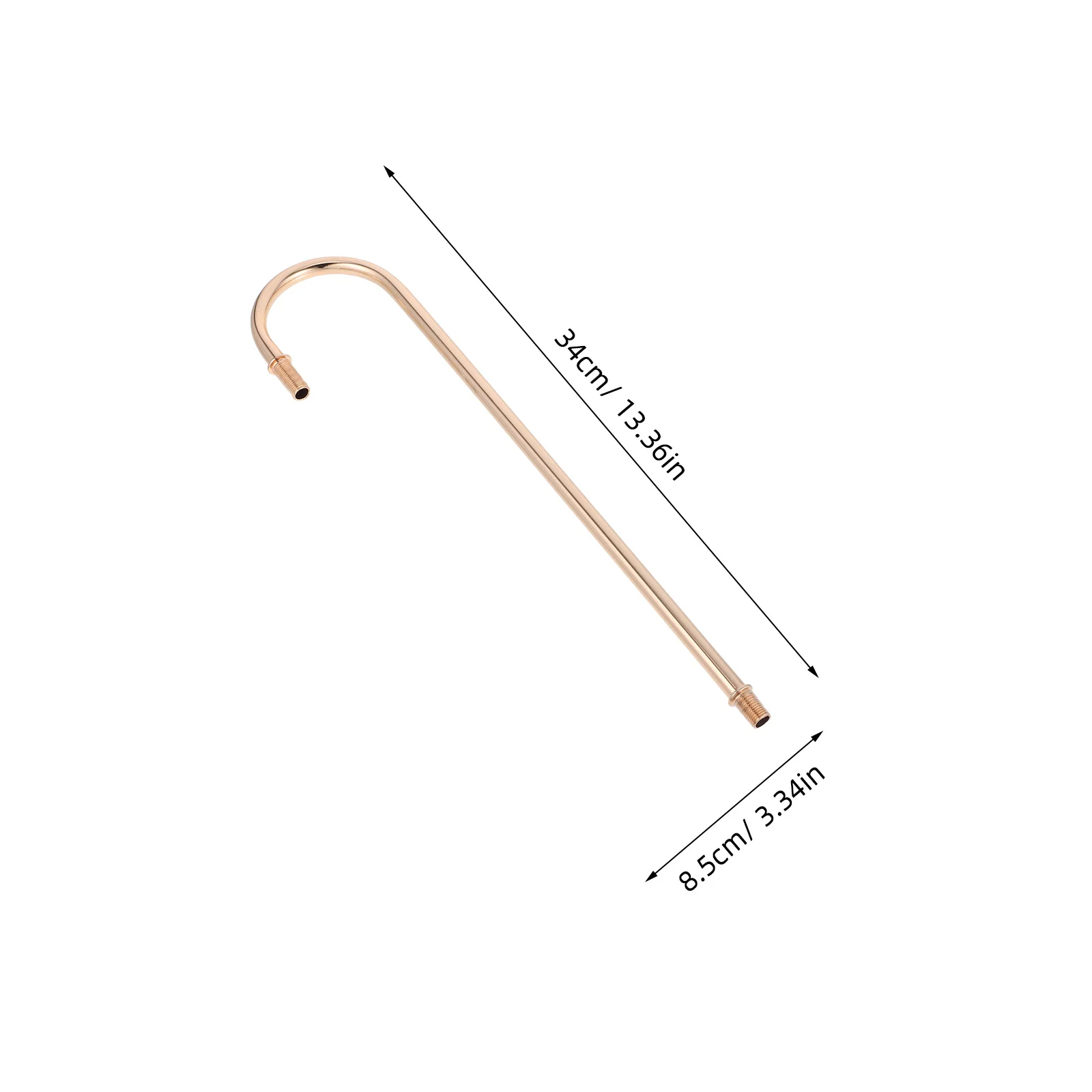 Curved Rod Table Lamp Stem Replacement Metal Hardware For Diy Lamp Making Repair Kit Desk Bedside Reading Lights