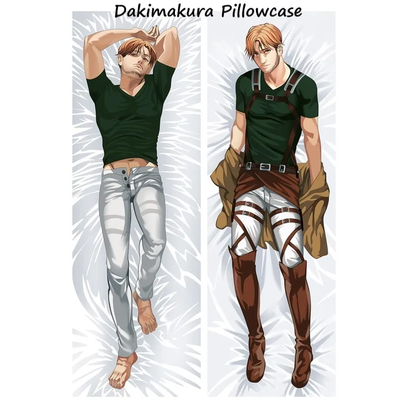 Attack On Titan Body Case Anime Dakimakura Pillowcase Sexy Girl Loli Cushion 180X60 Backrest Bed Pillow Cover 18