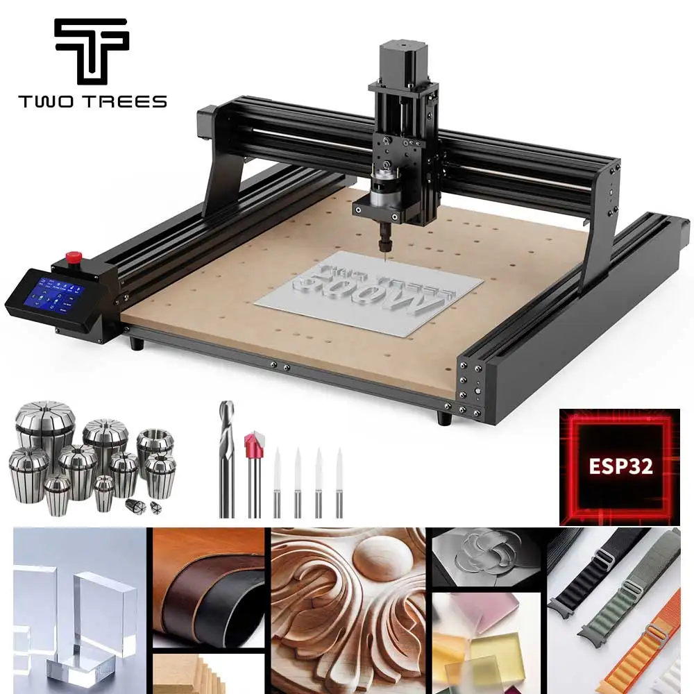 

Twotrees TTC450 Laser Engraver Router Milling Cutting Machine DIY Woodworking Spindle Motor Kit For Acrylic PCV Metal Engraving