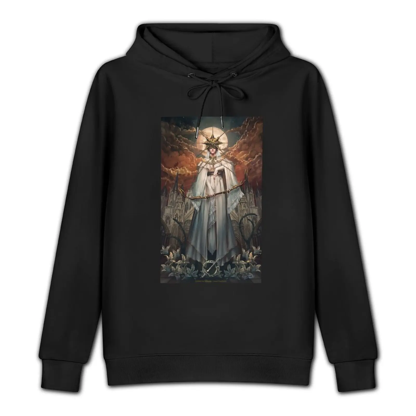 The dark sun Gwyndolin Pullover Hoodie korean style clothes men's sweat-shirt set anime hoodie