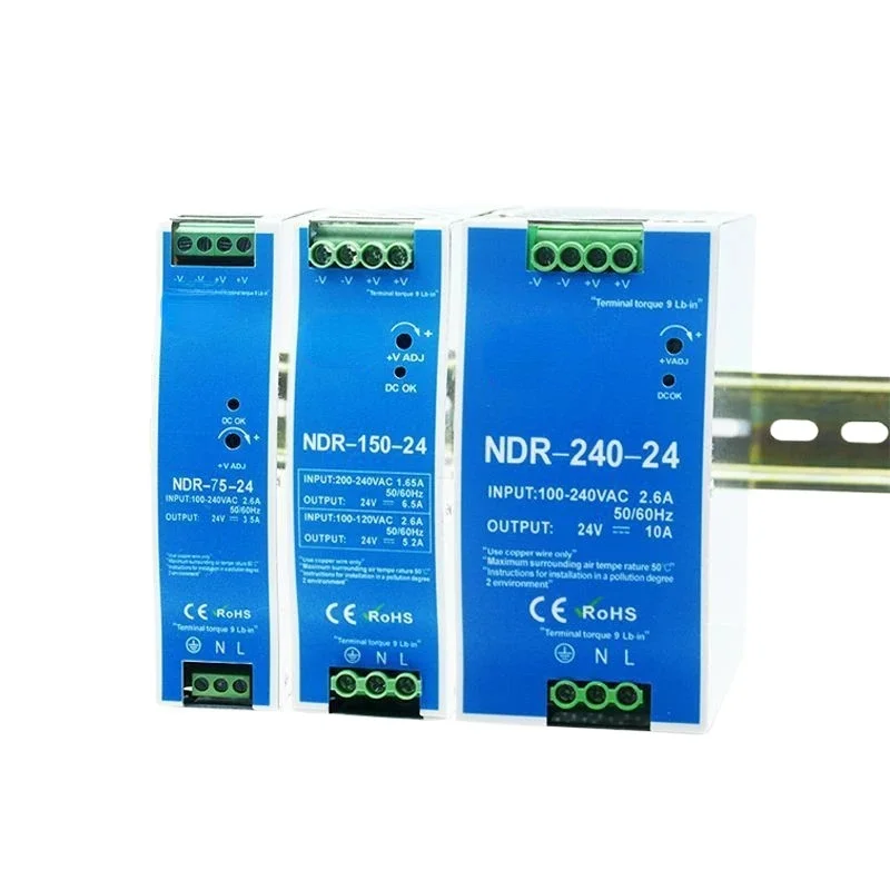 

Edrndr Rail Type Switching Power Supply 24V DC 12V/5A/Fiberglass/DR-75/120/150/240W