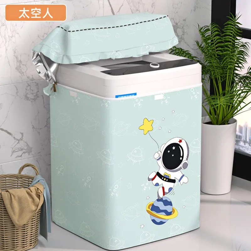 

Washing Machine Covers Waterproof Dustproof Sun Resistant 4-12kg Capacity Sizing Decorative Home Foldable No Need To Remove