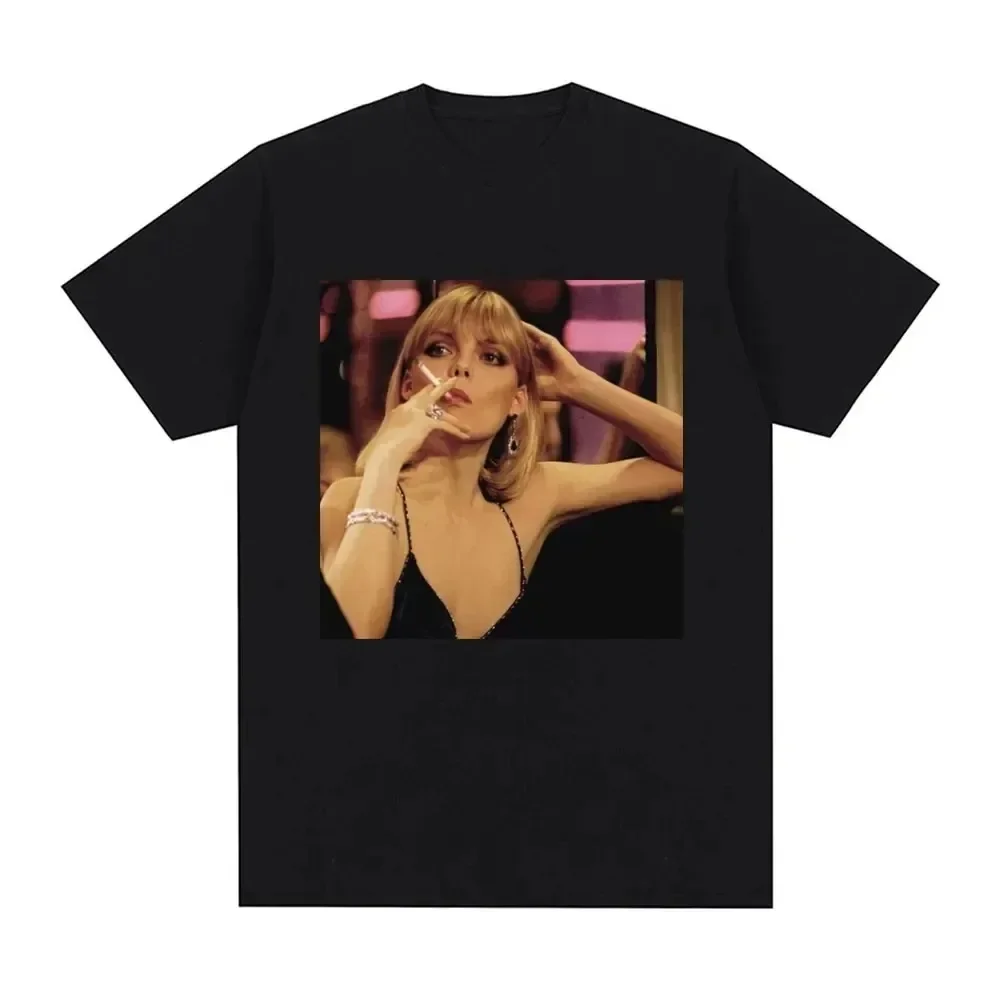 2024 Scarface Movie Michelle Pfeiffer Tony Montana Graphic Print Women T-shirt Men Fashion Clothes Vintage Punk Gothic T-shirt