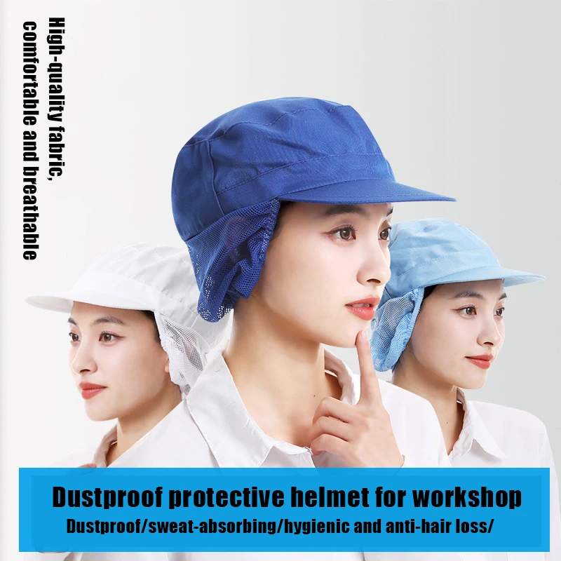 Chef Hat Dust-proof Workshop Catering Hat Food Factory Work Hat Canteen Work Hat