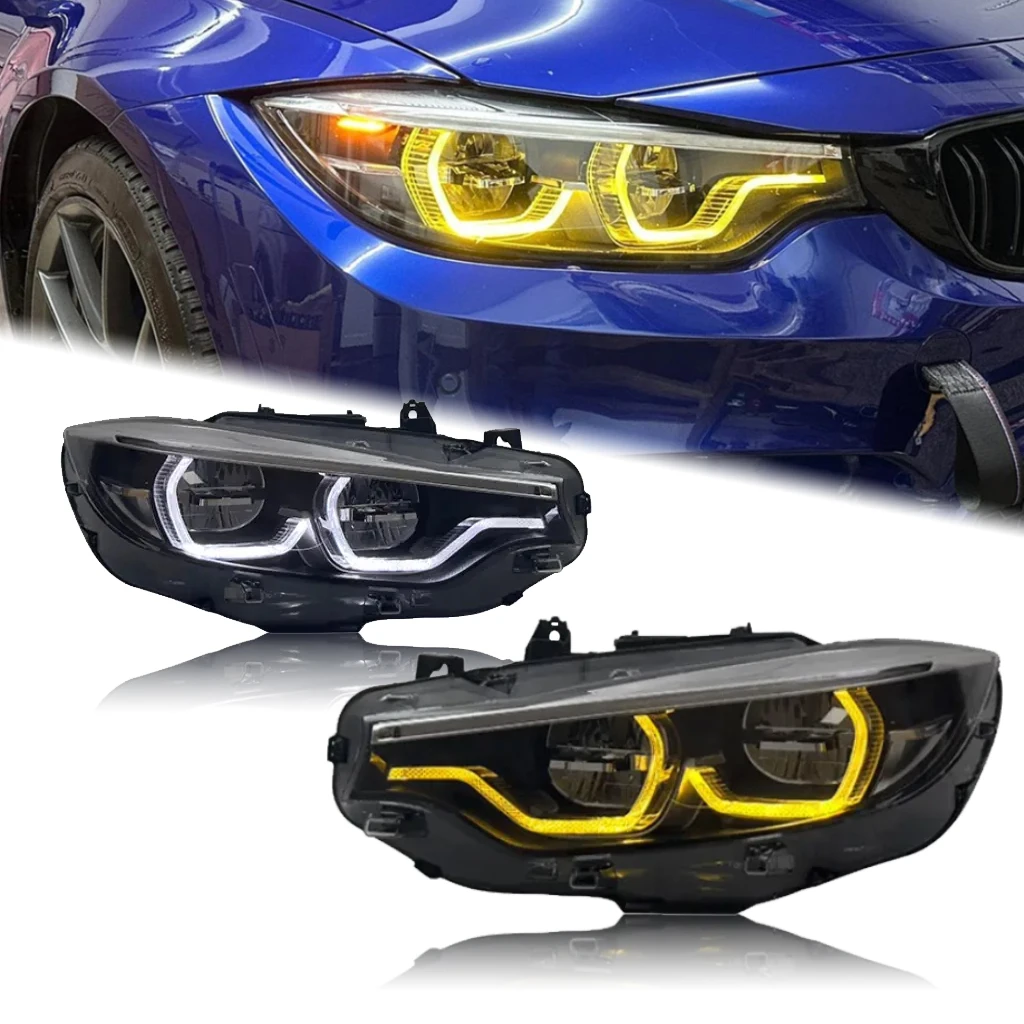 

Suitable forCCTC 4 Series F32 F33 F36 F80 M3 F82 M4 LED White/Yellow DRL IKON Style Headlights for 425i 428i 430i 435i Front