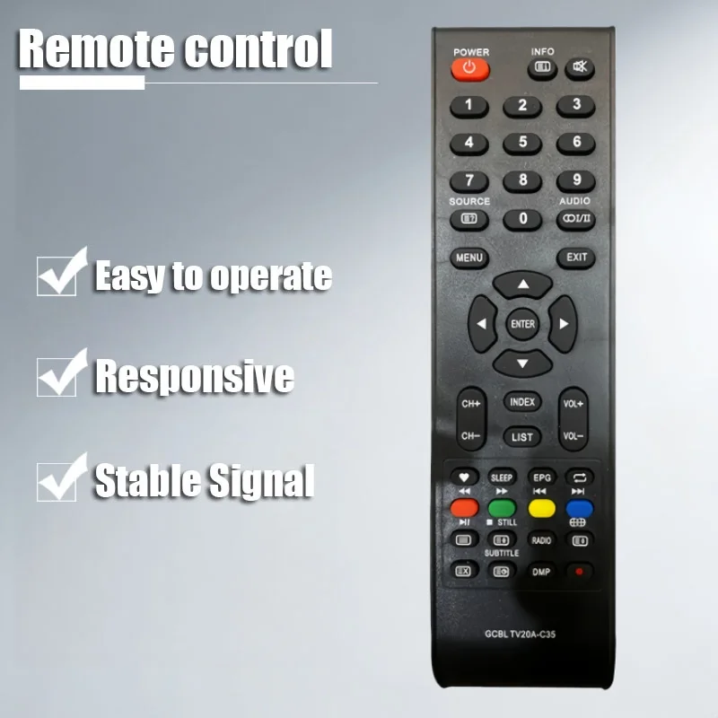 Applicable to GCBL Changhong TV LD40CH105 LED40D2080 TV20A-C54 Remote Control TV20A-C35 Spare Parts Replacement