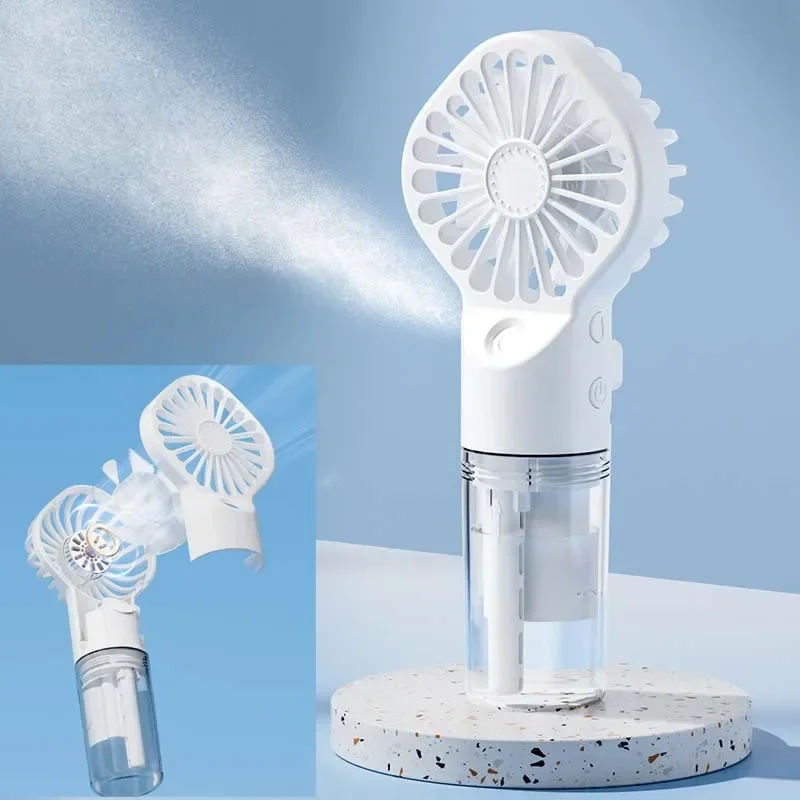 Ручной распылительный вентилятор F3. Большой ветроувлажнитель. Вентилятор для заправки воды. Мини-ручной вентилятор легко носить с собой. Мини-кондиционер.