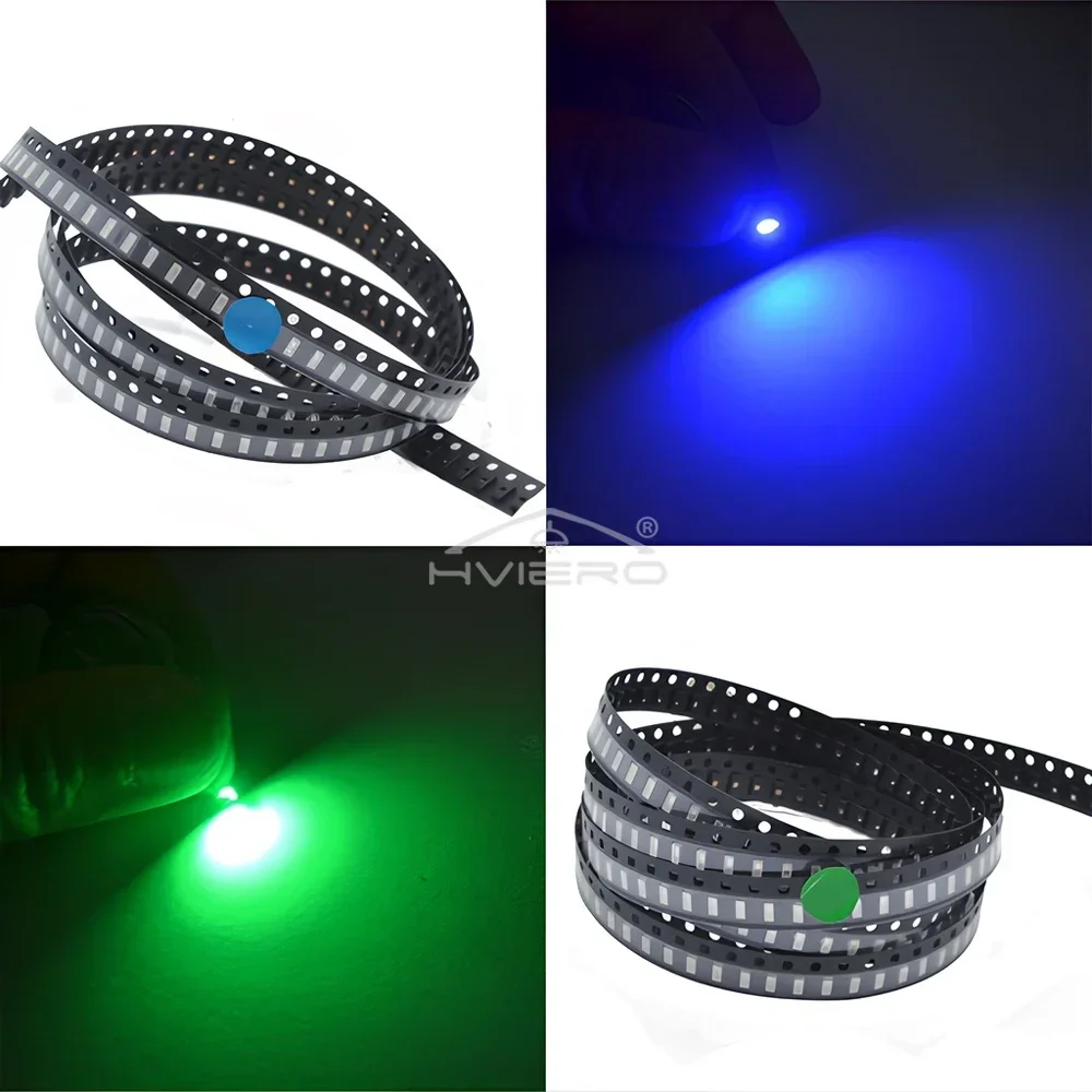 100Pcs SMD SMT LED Chips 3014 White Red Green Blue Yellow Light Beads 10-12LM Lamp 6000-6500K 1.8~3.4V 20MA Emitting Diode Led
