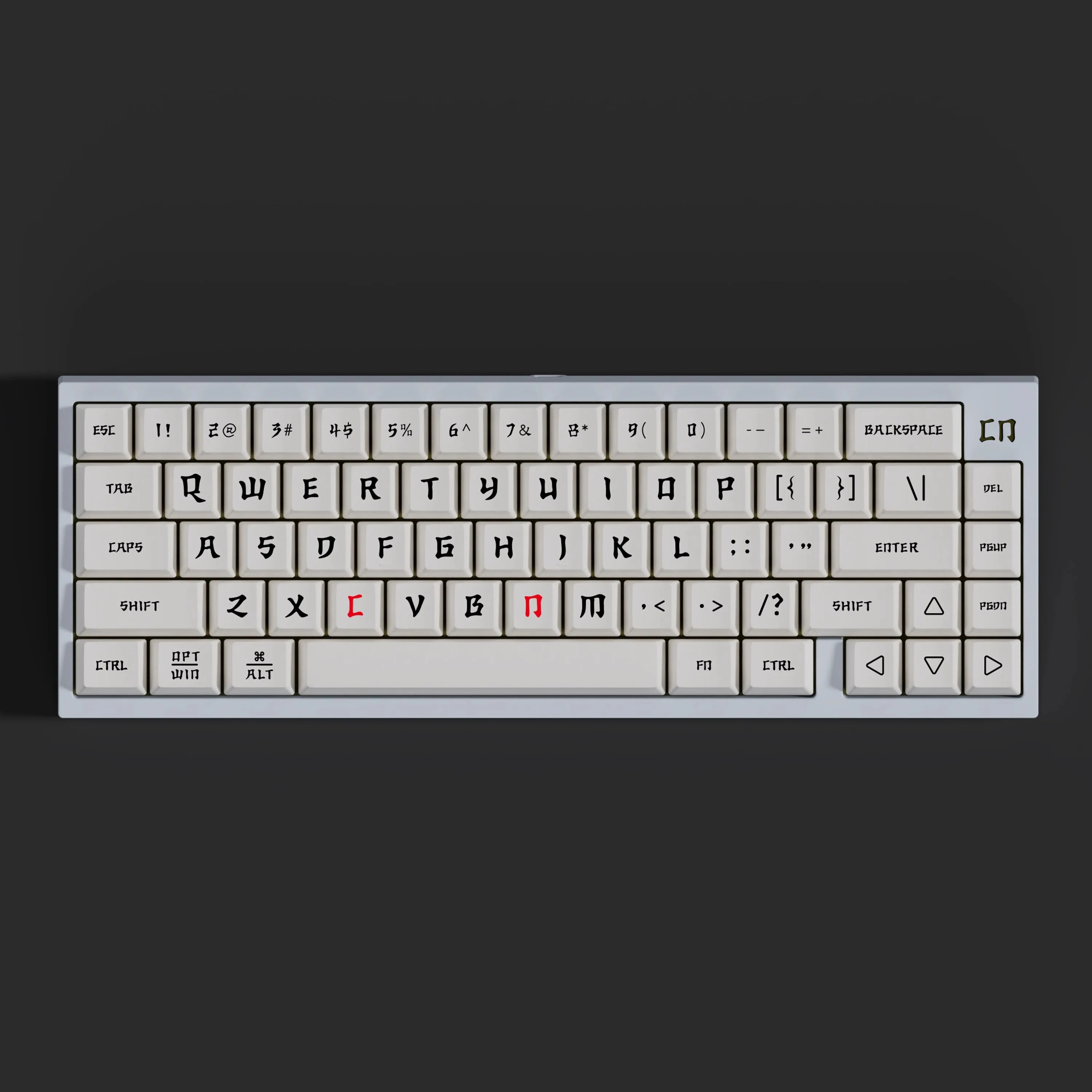 Imagem -04 - Chinese Character Cultural Tema Keycaps Pbt Lados Sublimação Dye Perfil Cherry Keycap Lightproof Gmk Wob Bow Conjunto