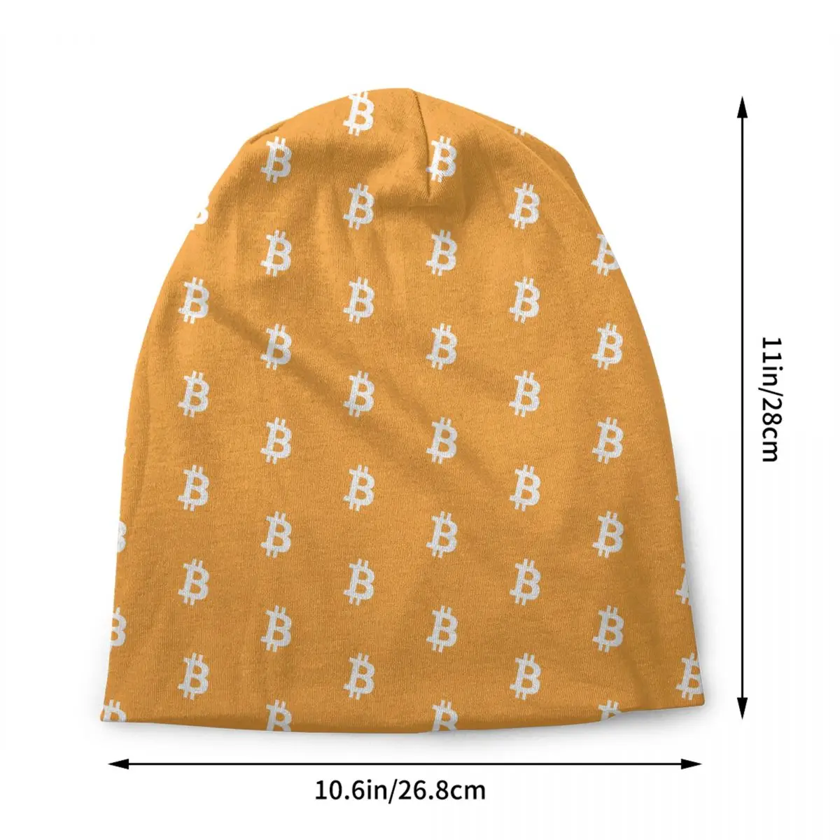 Bitcoin Bonnet Hat Knitting Hats Men Women Hip Hop Unisex Adult BTC Cryptocurrency Warm Winter Skullies Beanies Caps