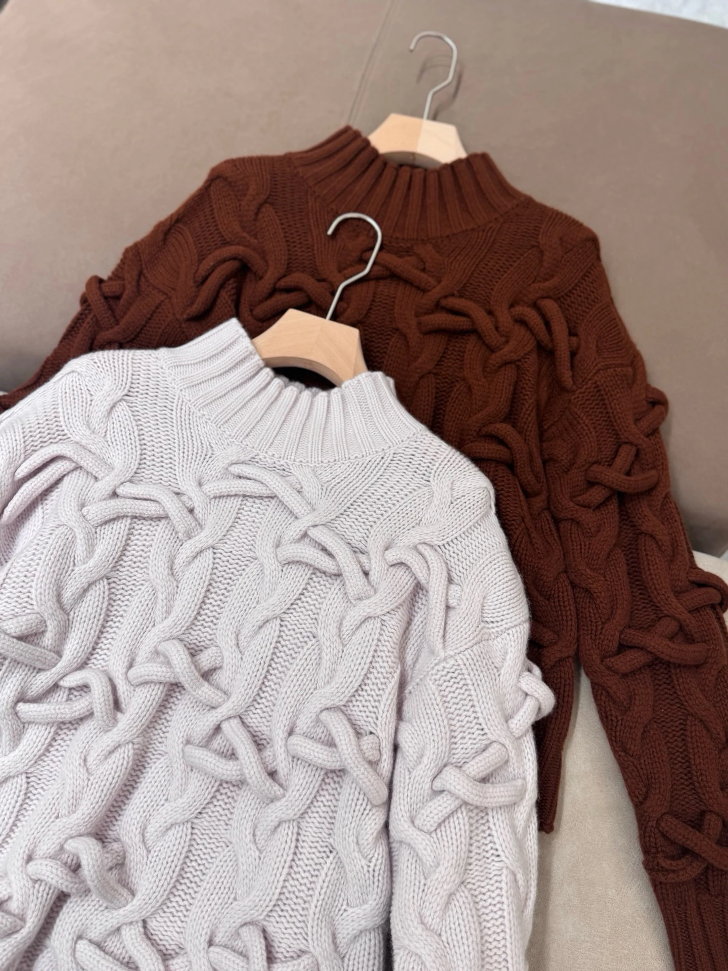 Senhoras casual sle camisola de lã de malha sobrecarga thi agulha lã camere faionable versátil simples elegância roupa feminina