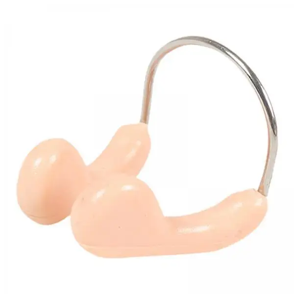 

Durable Swimming Nose Clips Stainless Steel Silicone Nose Plug Waterproof Pool Accessories for Training and Practice