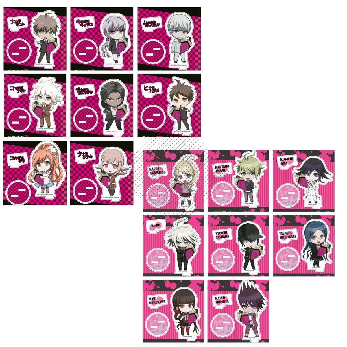 Game Akamatsu Kaede Ouma Kokichi Naegi Mokoto Komaeda Nagito Acrylic Stand Doll Hinata Hajime Mini Figure Model Cosplay Toy Gift