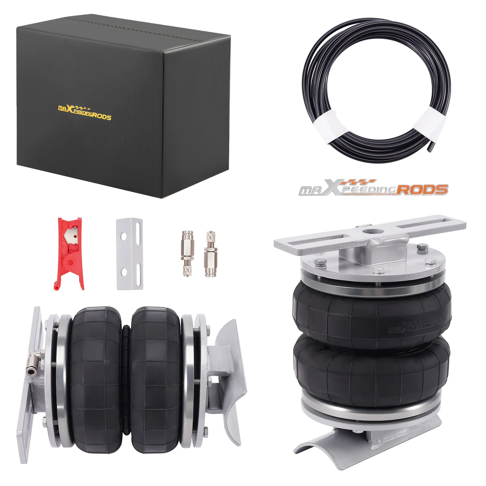 Load Assist Air Suspension Kit For For Nissan Navara D23 2015-2024 W/ Leaf Rear Towing Air Spring Bag Kit