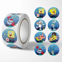 500PCS Cartoon SpongeBob SquarePants Stickers Cute Patrick Star Notebook Water Computer Suitcase Decoration Stickers Wholesale