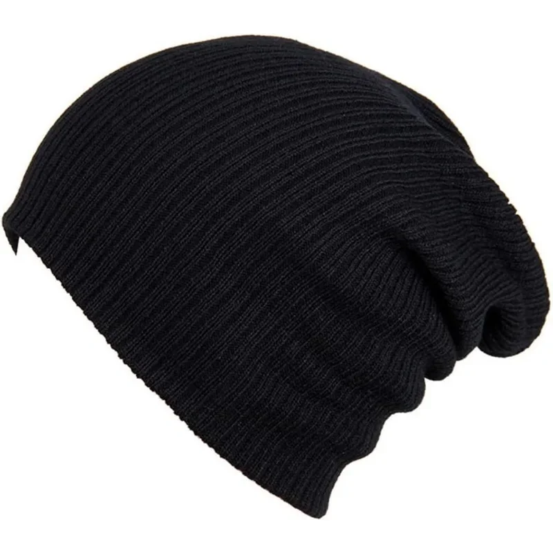 Solid Unisex Beanie Autumn Casual Soft Knitted Beanie Stretch Stretch Skull Hat Fashion Warm Hat Men Women Plain Daily Hat