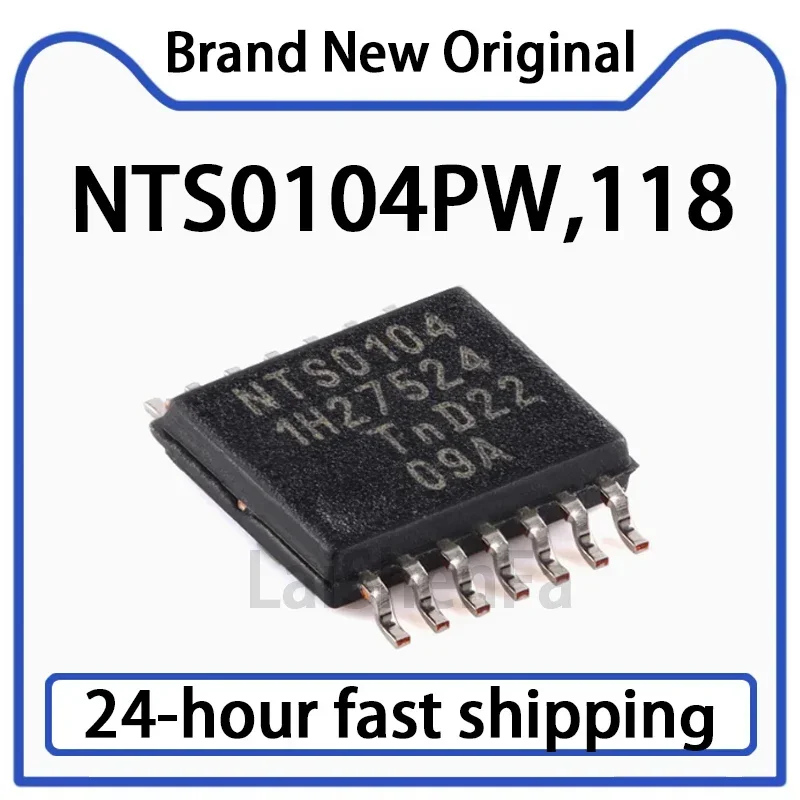5PCS NTS0104PW,118 TSSOP-14 Dual Power Conversion Transceiver Chip with Automatic Direction Sensing
