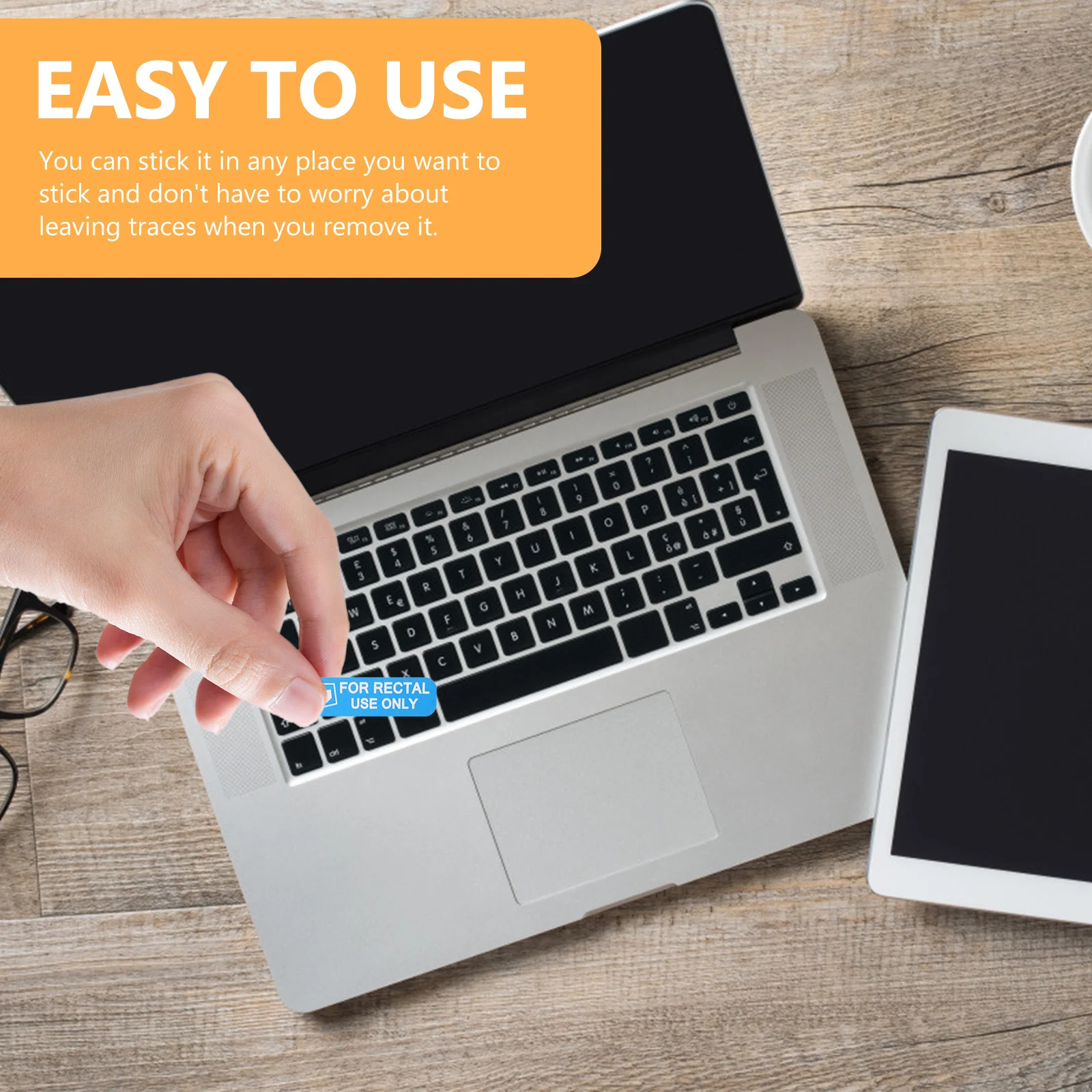 

Клейкая наклейка для розыгрышей, 1 рулон, только для ректального использования, забавные этикетки для гладких поверхностей, ноутбуков, стаканов, скейтбордов, праздничных чулок