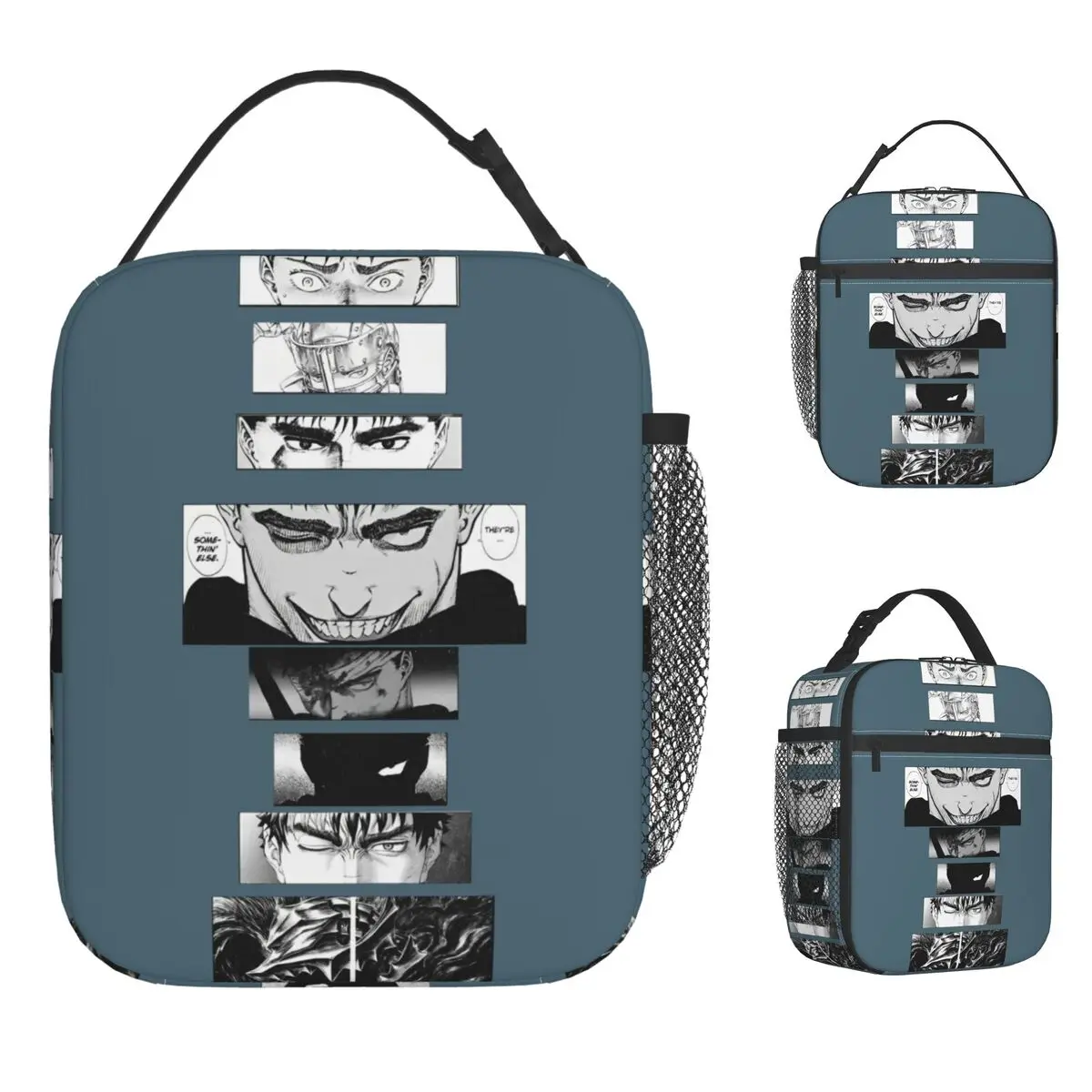 

Japanese Anime Berserk Lunch Bag For Unisex Guts Cool Manga Lunch Box Fun School Cooler Bag Convenient Waterproof Tote Food Bags