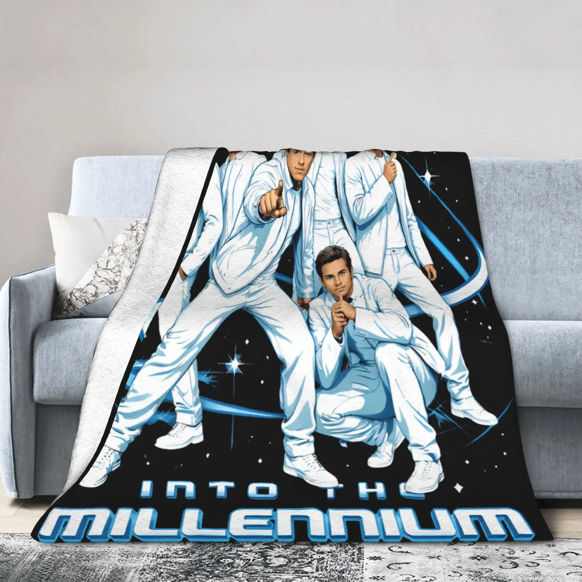 Backstreets Into The Millenniums Tour Boy Coral Fleece Plush Throw Blanket Blanket for Bedding Bedroom Warm Bed Rug
