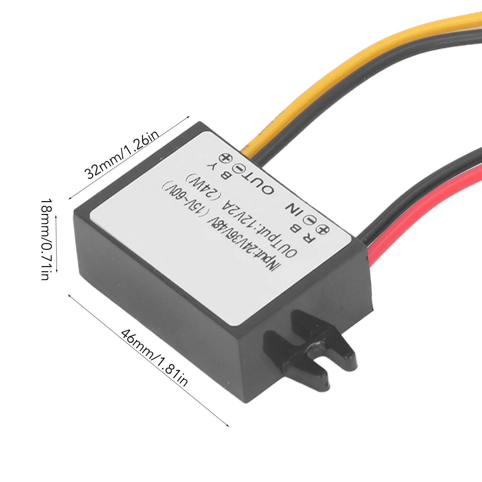 to   Converter 24V 36V 48V to 12V 2A 24W High Efficiency IP67 Waterproof Voltage Reducer  to  Voltage Regulator