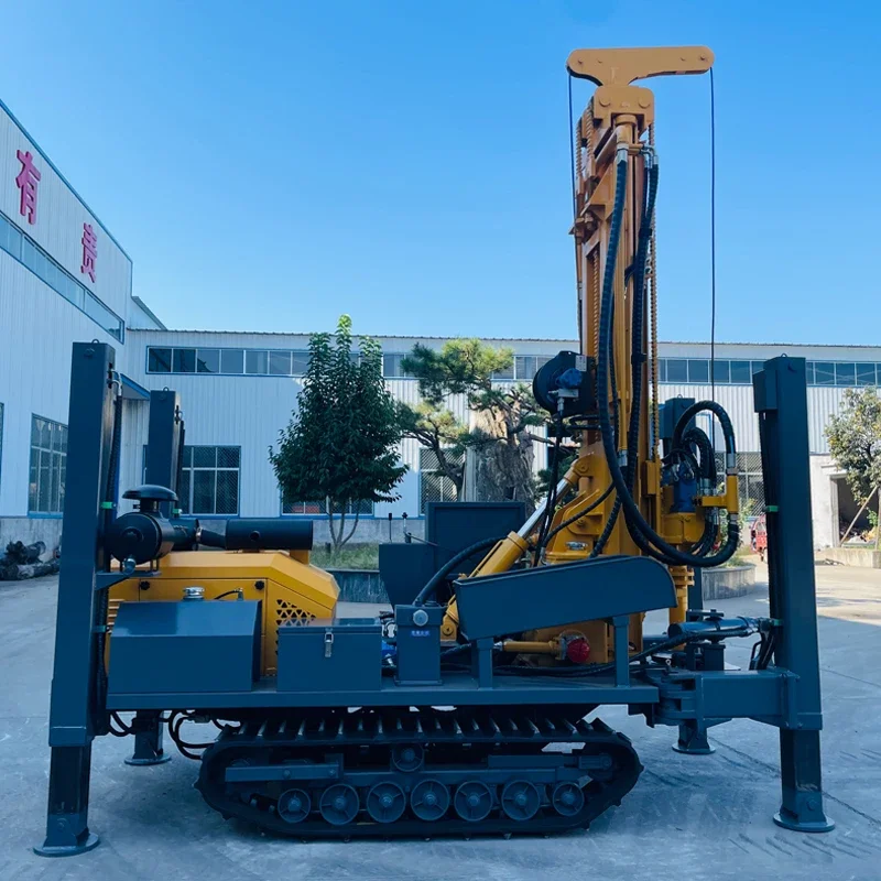 Cheap Philippines Factory Crawler Mounted Hydraulic Water Well Drilling Rig Machine For Water Wells 200m
