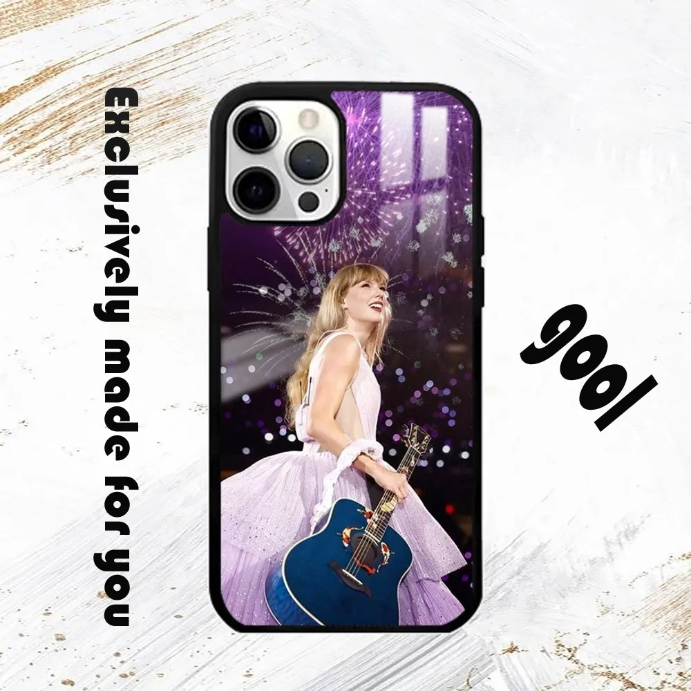 Singer T-Taylor S-Swifts Phone Case For iPhone 16 15 14 13 12 11 Pro Max Plus Mini PC Fashion High Quality mirror phone case